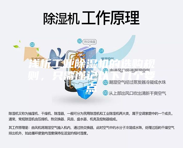 淺析工業除濕機的選購規則，只需謹記以下幾個要點