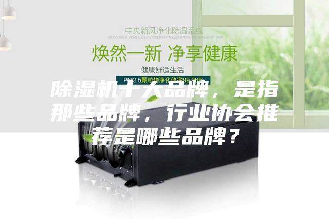 除濕機十大品牌，是指那些品牌，行業協會推薦是哪些品牌？