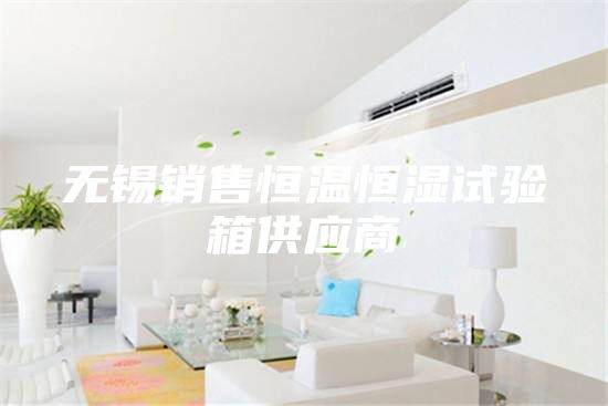 無錫銷售恒溫恒濕試驗(yàn)箱供應(yīng)商